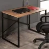 Scrivania ufficio salvaspazio 90x60cm noce nero Cassino
