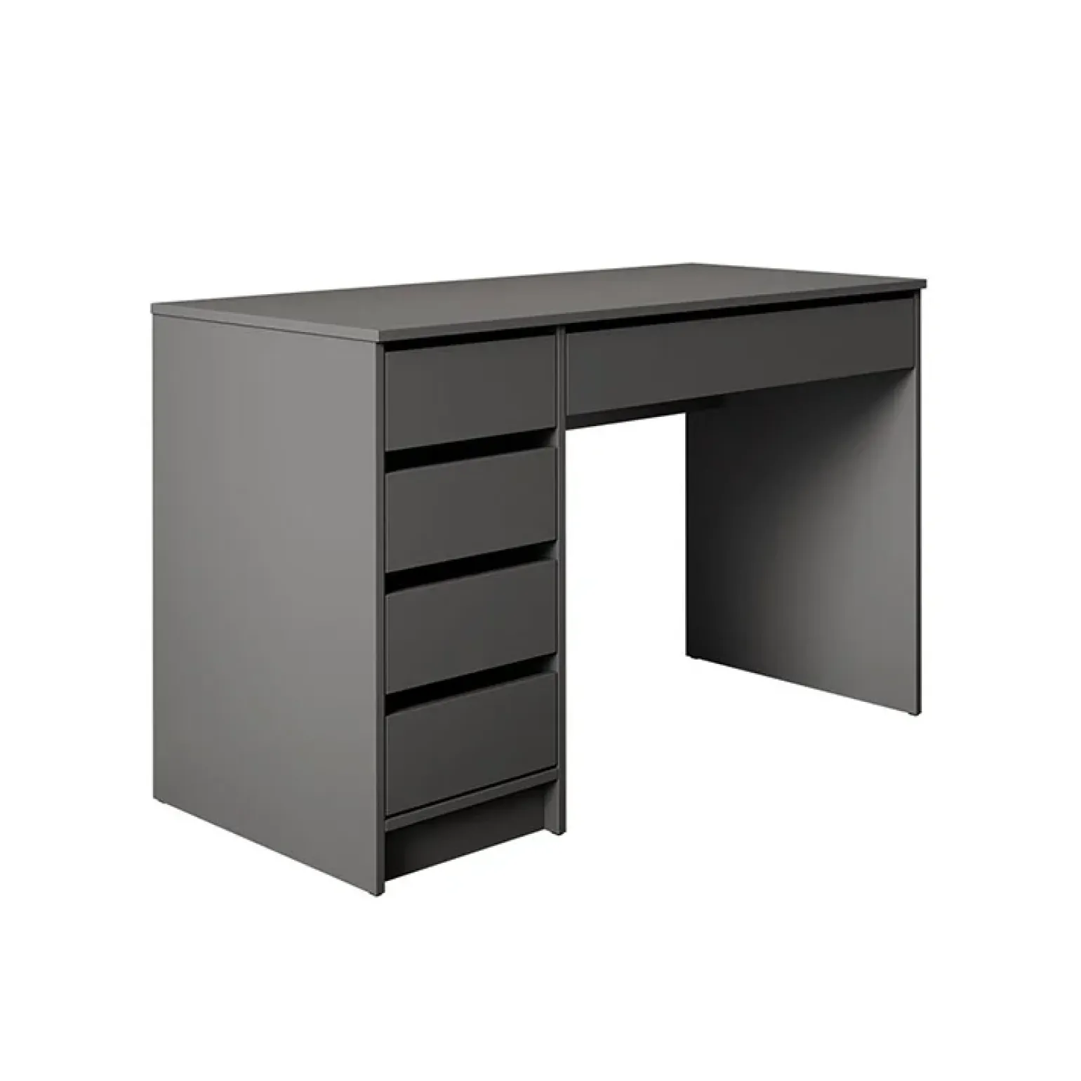Scrivania ufficio 120x75cm 5 cassetti antracite Blackpool