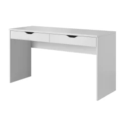 Scrivania ufficio 138x76cm con cassettiera bianca Merlo