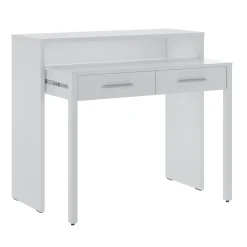 Scrivania 99x87cm consolle estraibile bianco opaco Maybelle
