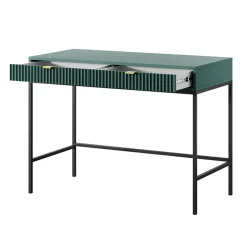 Scrivania 104x77cm consolle ingresso 2 cassetti moderna verde Alisa
