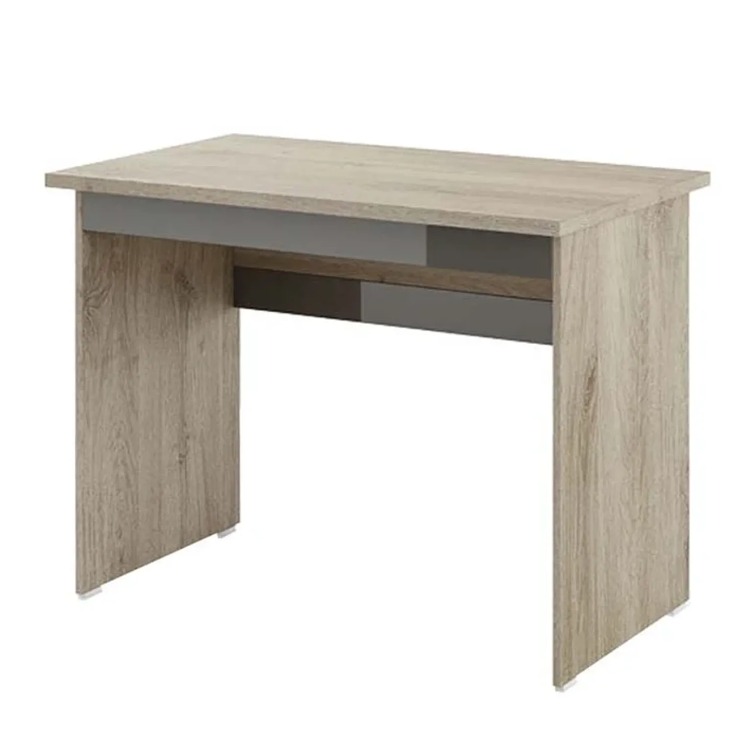 Scrivania 100x60cm moderna rovere antracite lucido Time R