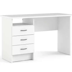 Scrivania 120x48cm ufficio salvaspazio moderna bianco opaco Office