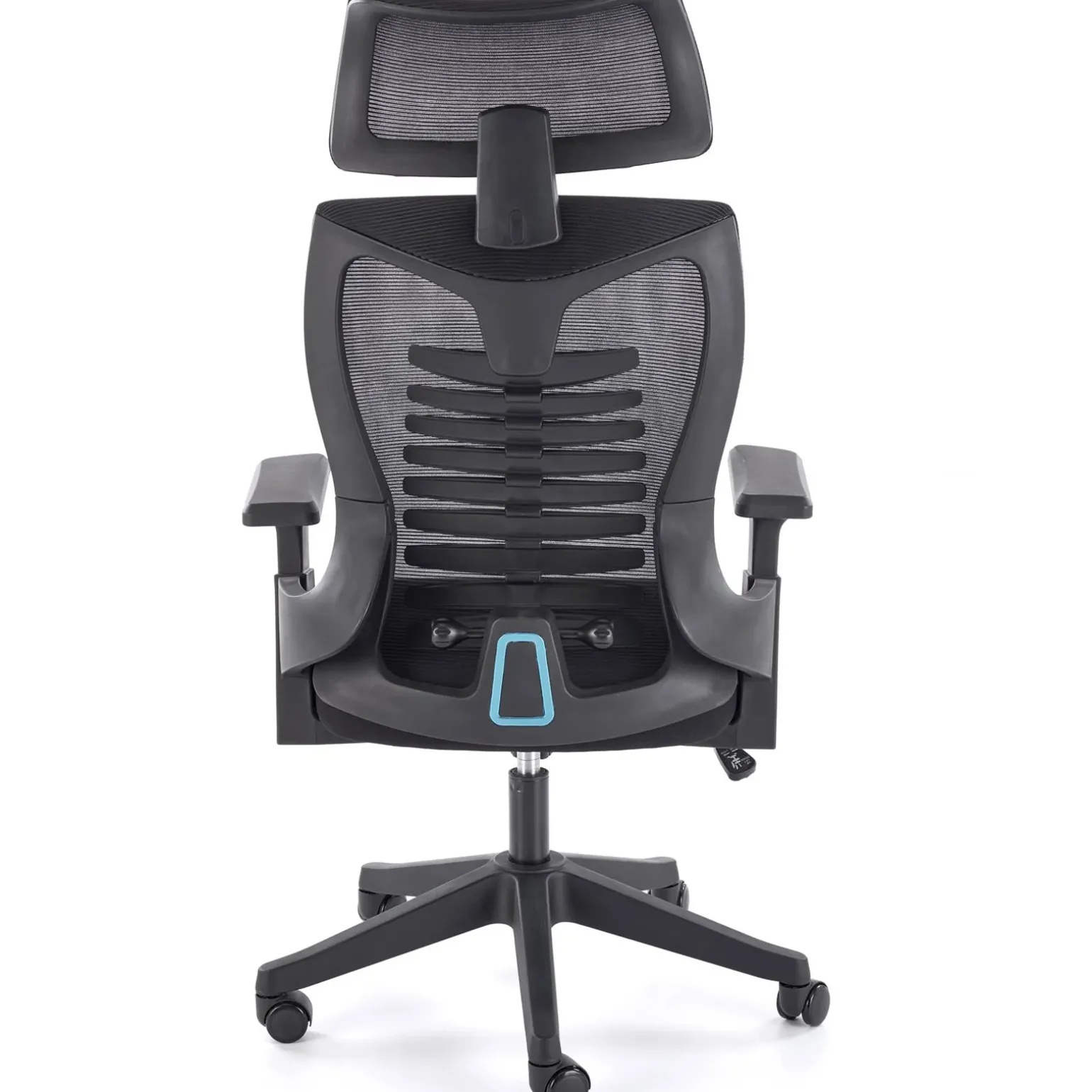 Sedia da gaming ergonomica con braccioli e ruote da ufficio nero Aristide