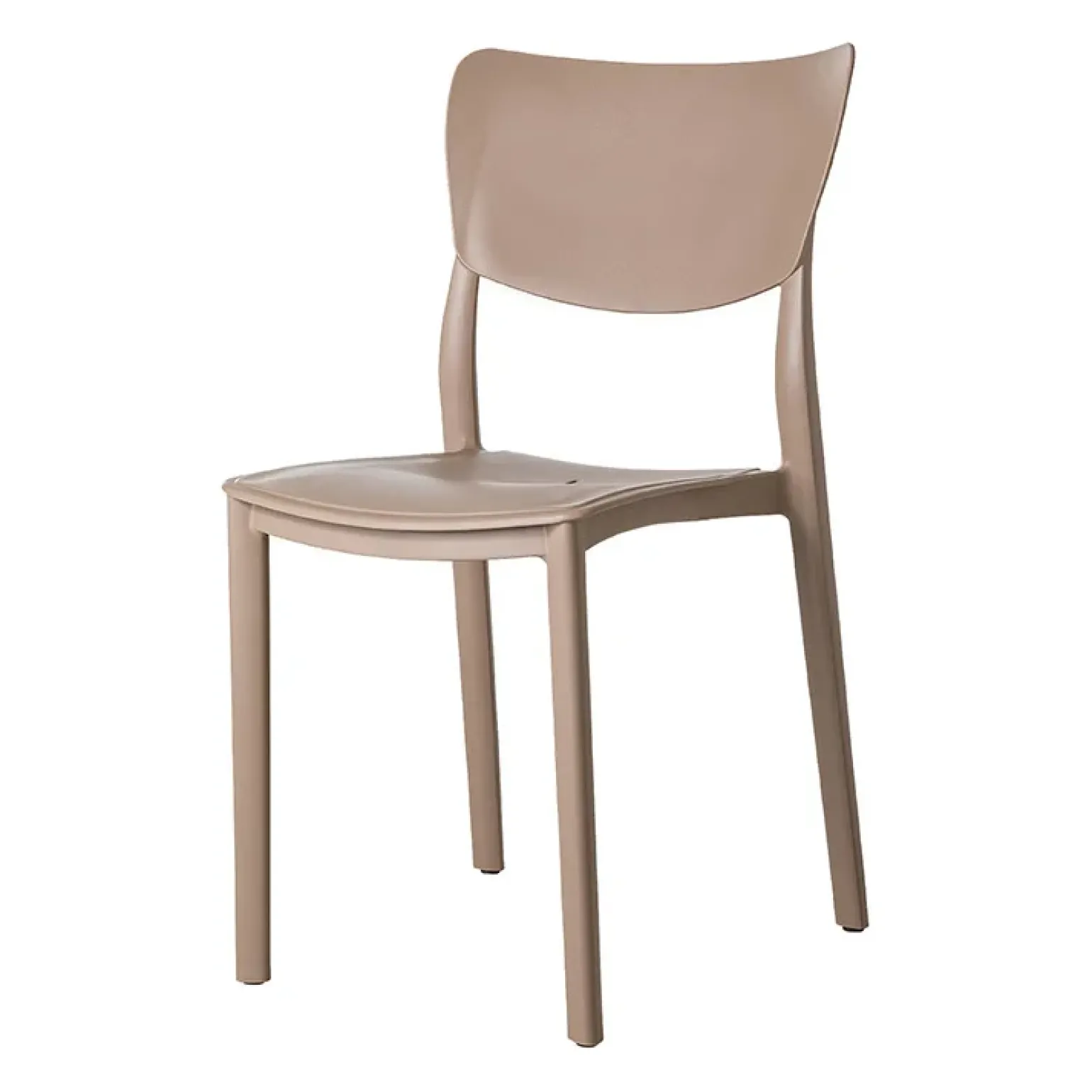 Sedia da giardino esterno bar dehors impilabile polipropilene beige tortora Tania