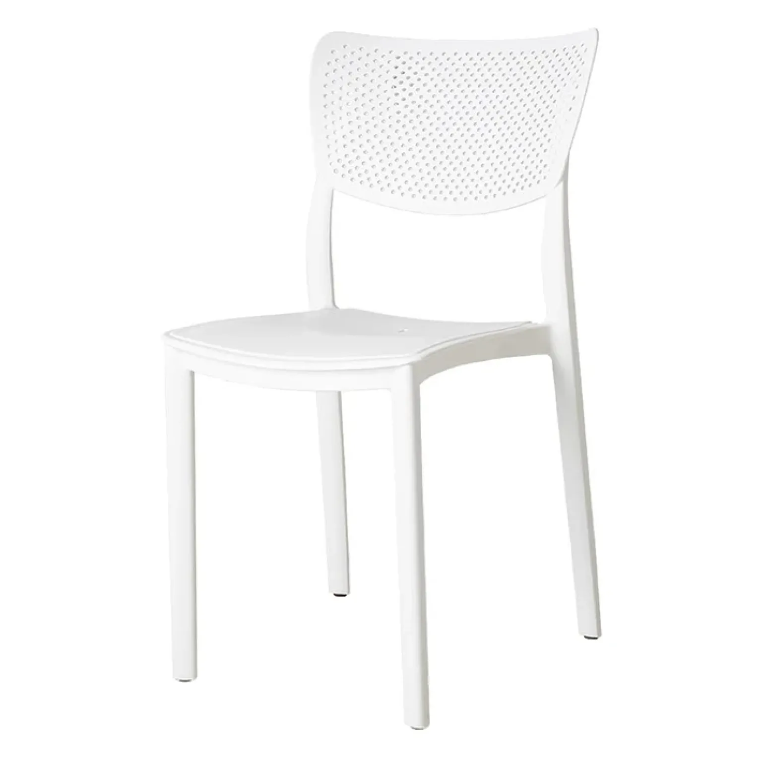 Sedia da giardino esterno bar dehors impilabile polipropilene bianco Aura