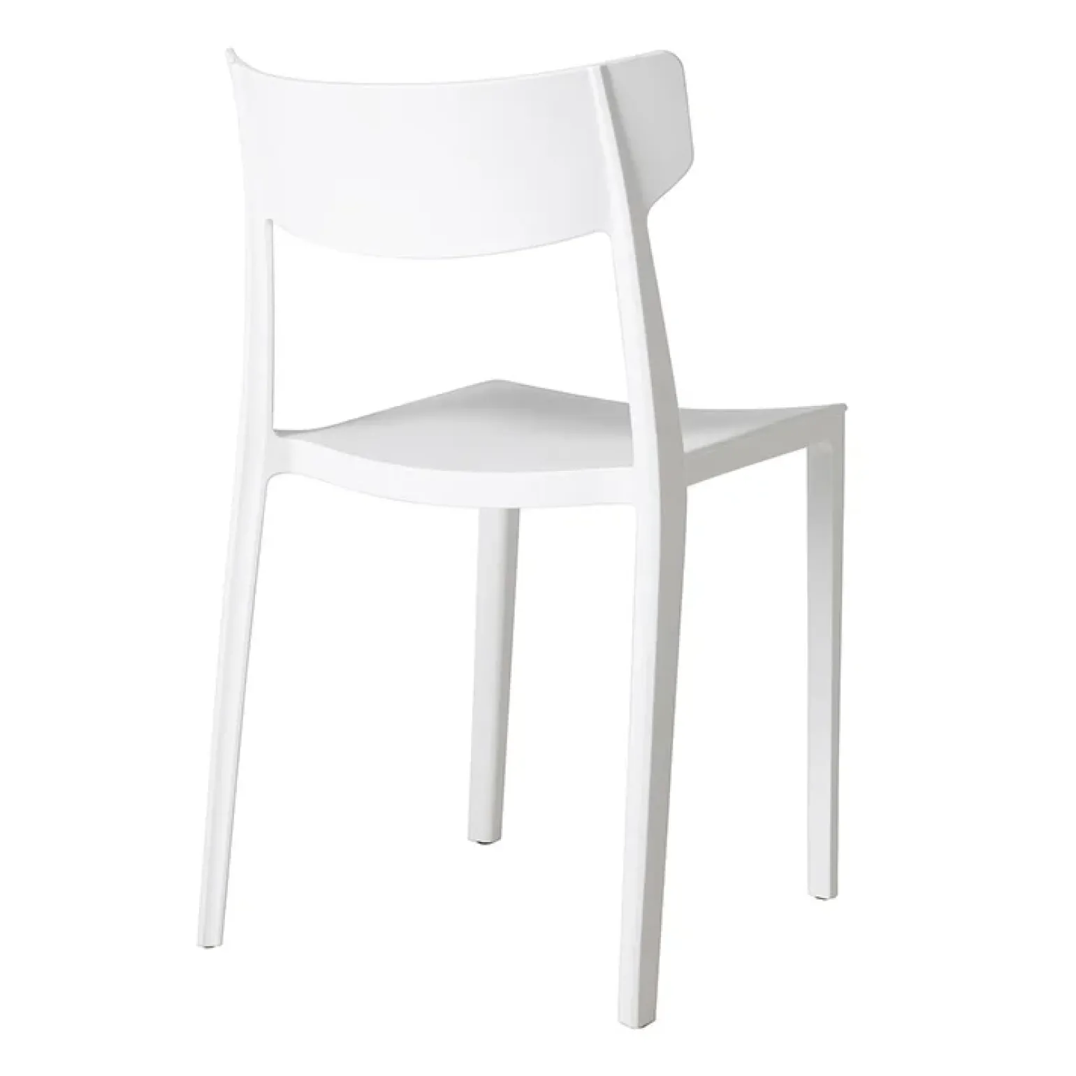 Sedia da giardino esterno bar dehors impilabile polipropilene bianco Hans