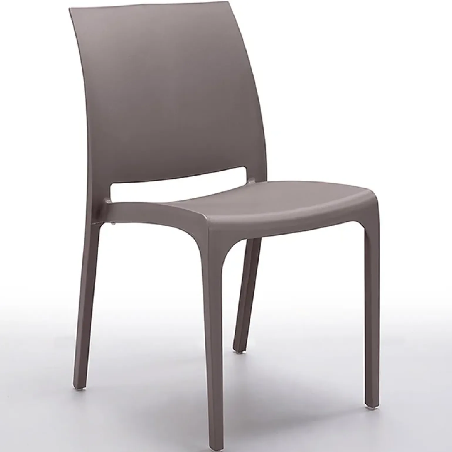 Sedia da giardino impilabile polipropilene grigio tortora Tape Gihome®
