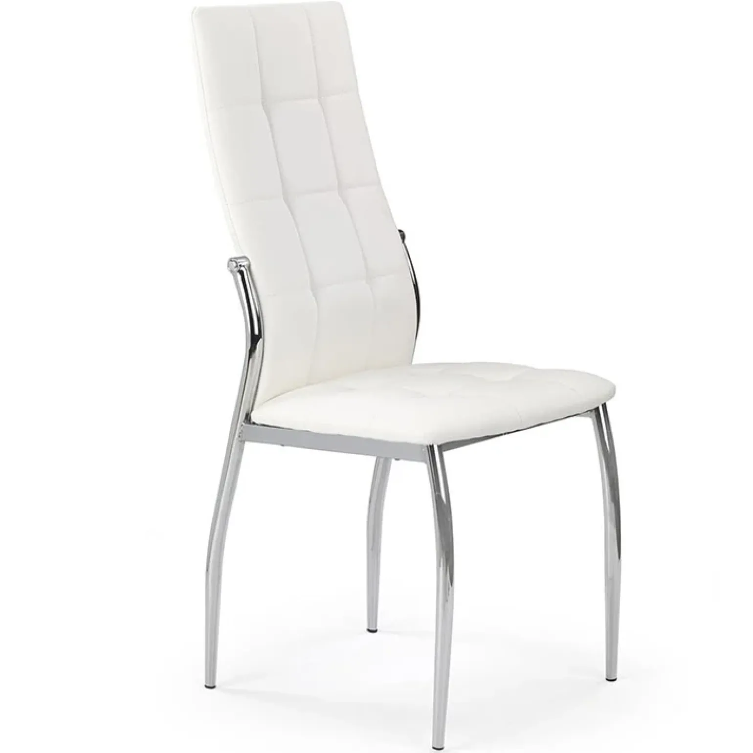 Sedia da pranzo imbottita in ecopelle bianco Sveva Gihome®