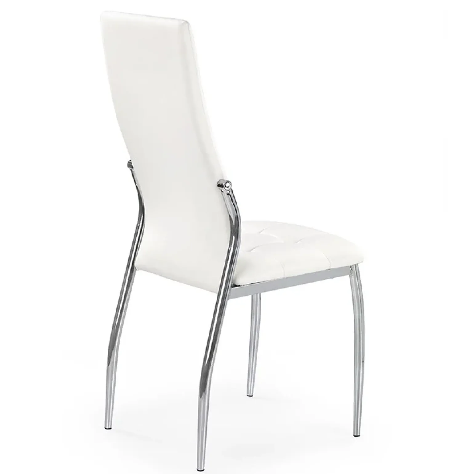 Sedia da pranzo imbottita in ecopelle bianco Sveva Gihome®