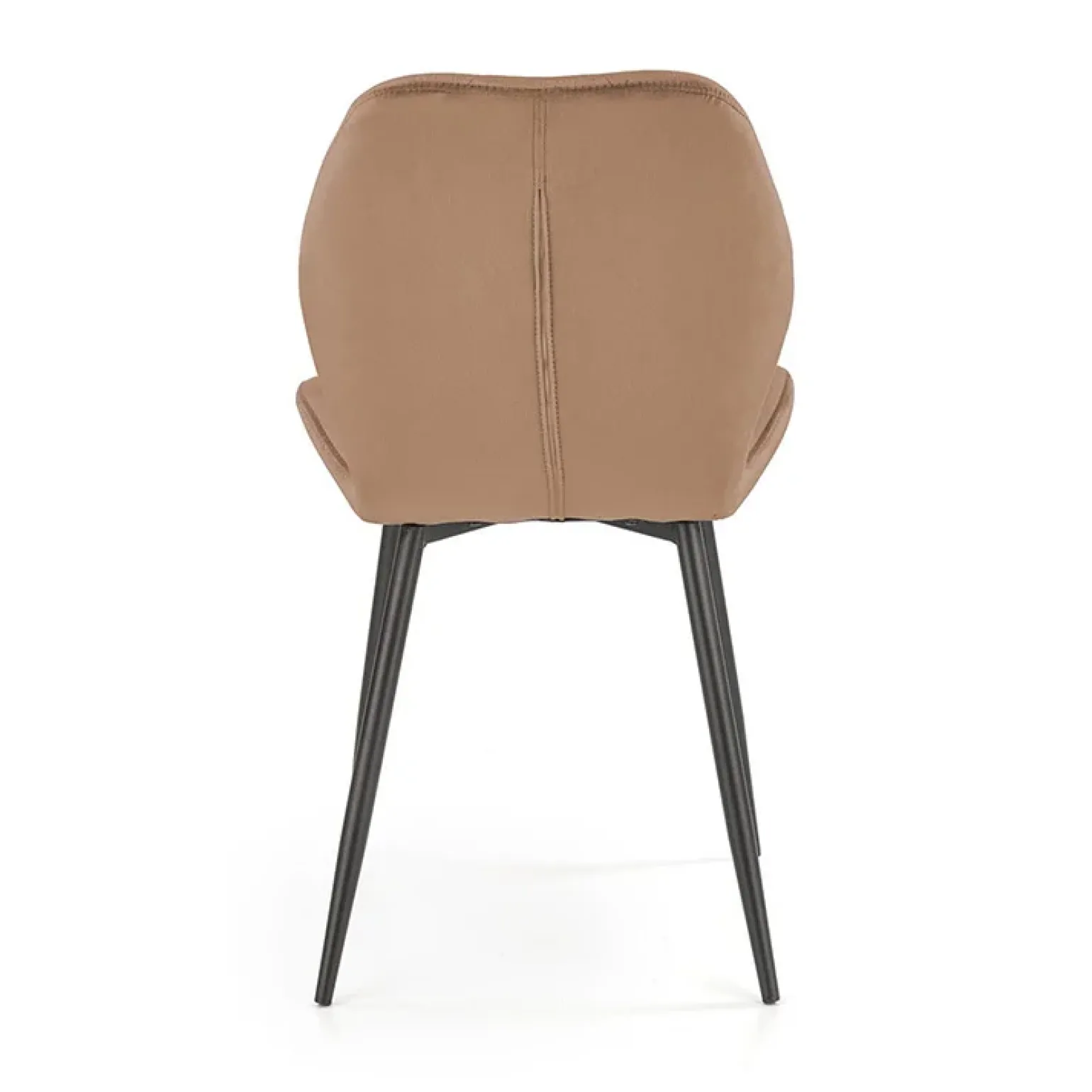 Sedia da pranzo in tessuto moderna beige nero Cotton