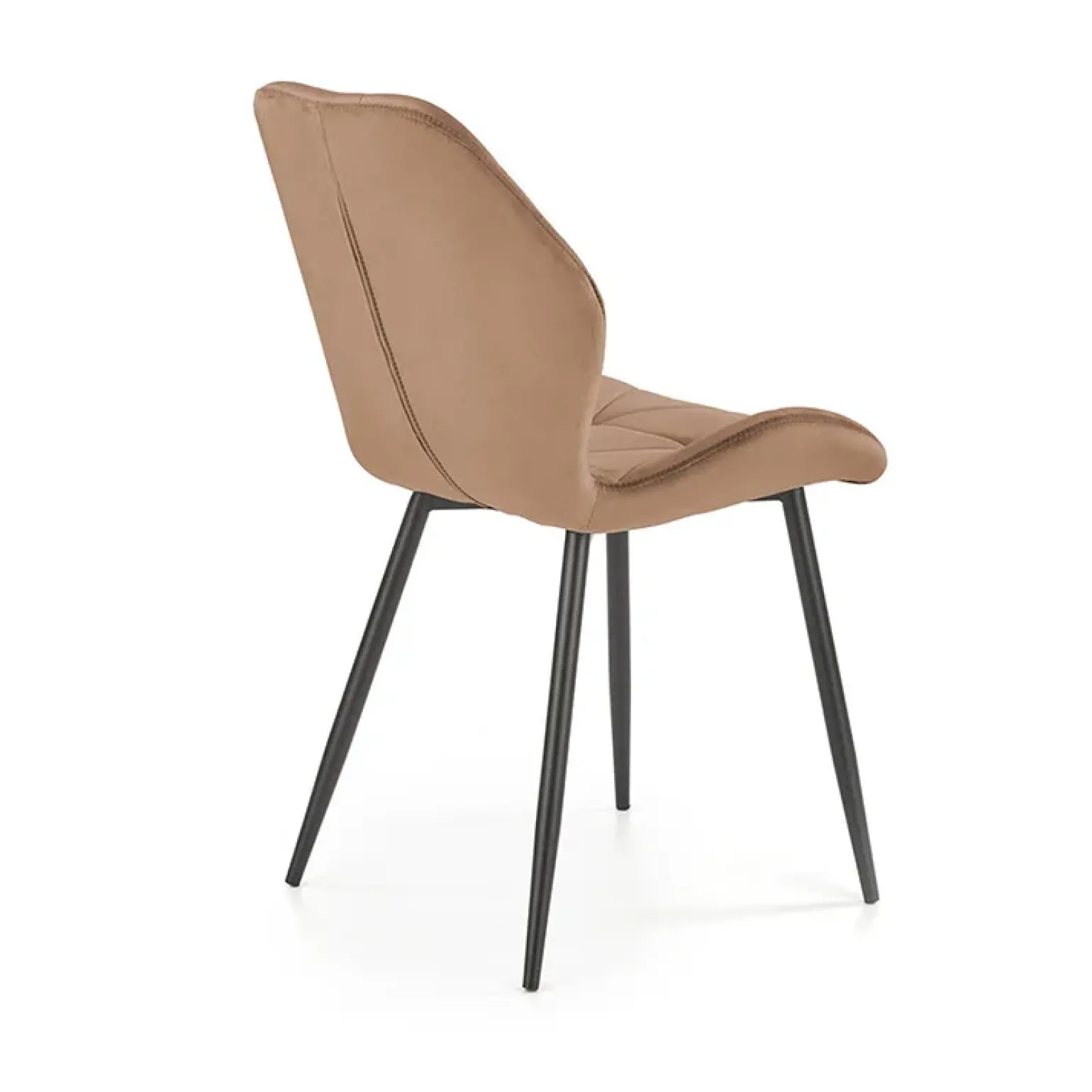 Sedia da pranzo in tessuto moderna beige nero Cotton