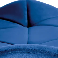 Sedia da pranzo in tessuto moderna blu nero Cotton