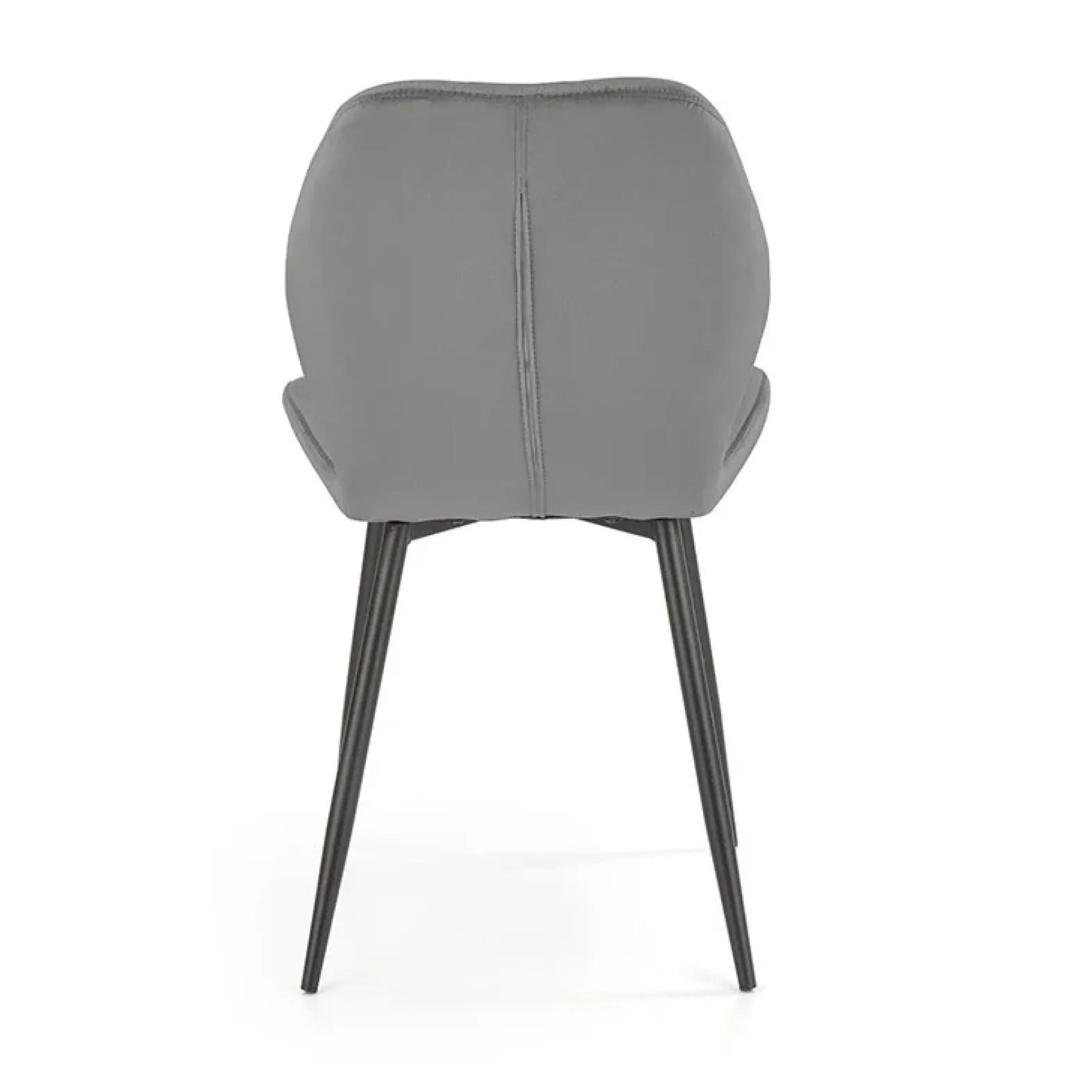 Sedia da pranzo in tessuto moderna grigio nero Cotton