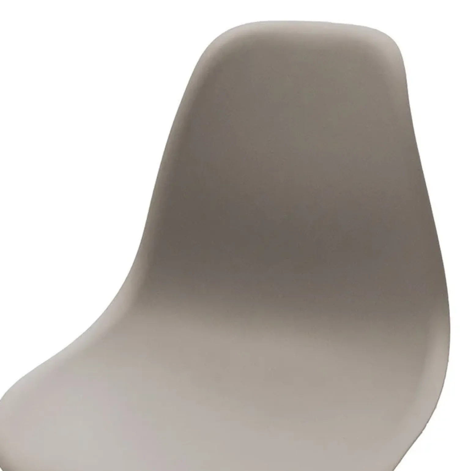 Sedia da pranzo stile scandinavo in polipropilene grigio gambe legno Efesto