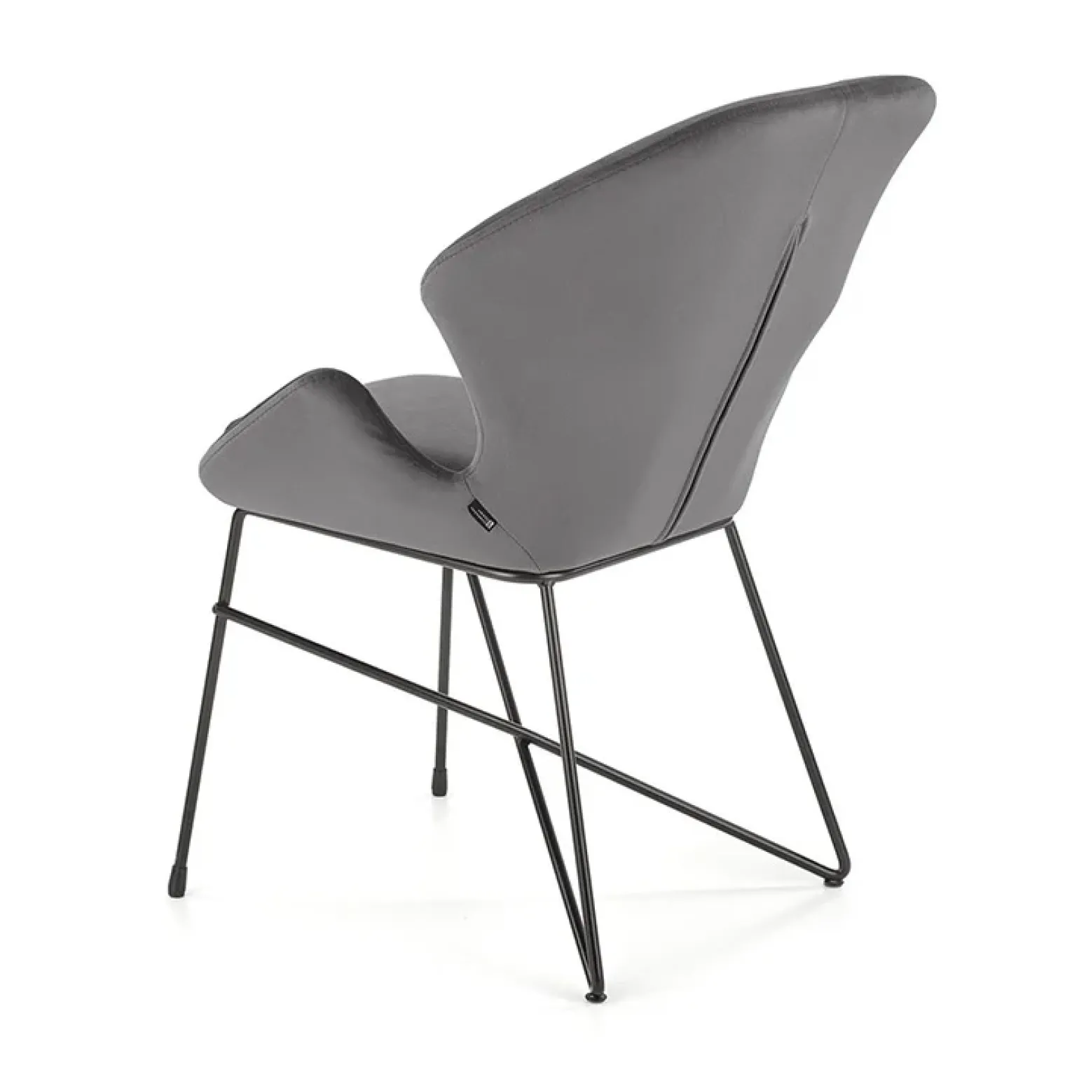 Sedia da sala moderna in tessuto grigio Farro