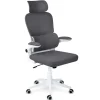 Sedia da ufficio design moderno con ruote grigia Deskisy