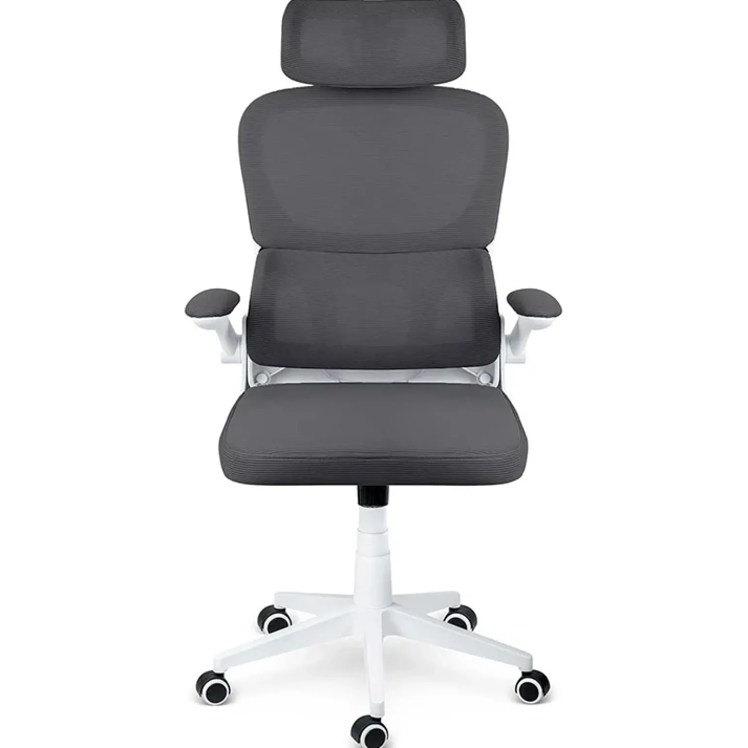 Sedia da ufficio design moderno con ruote grigia Deskisy