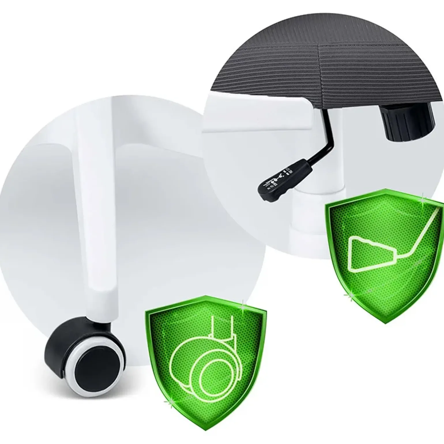 Sedia da ufficio design moderno con ruote grigia Deskisy