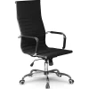 Sedia da ufficio design moderno con ruote nera Ergoflex