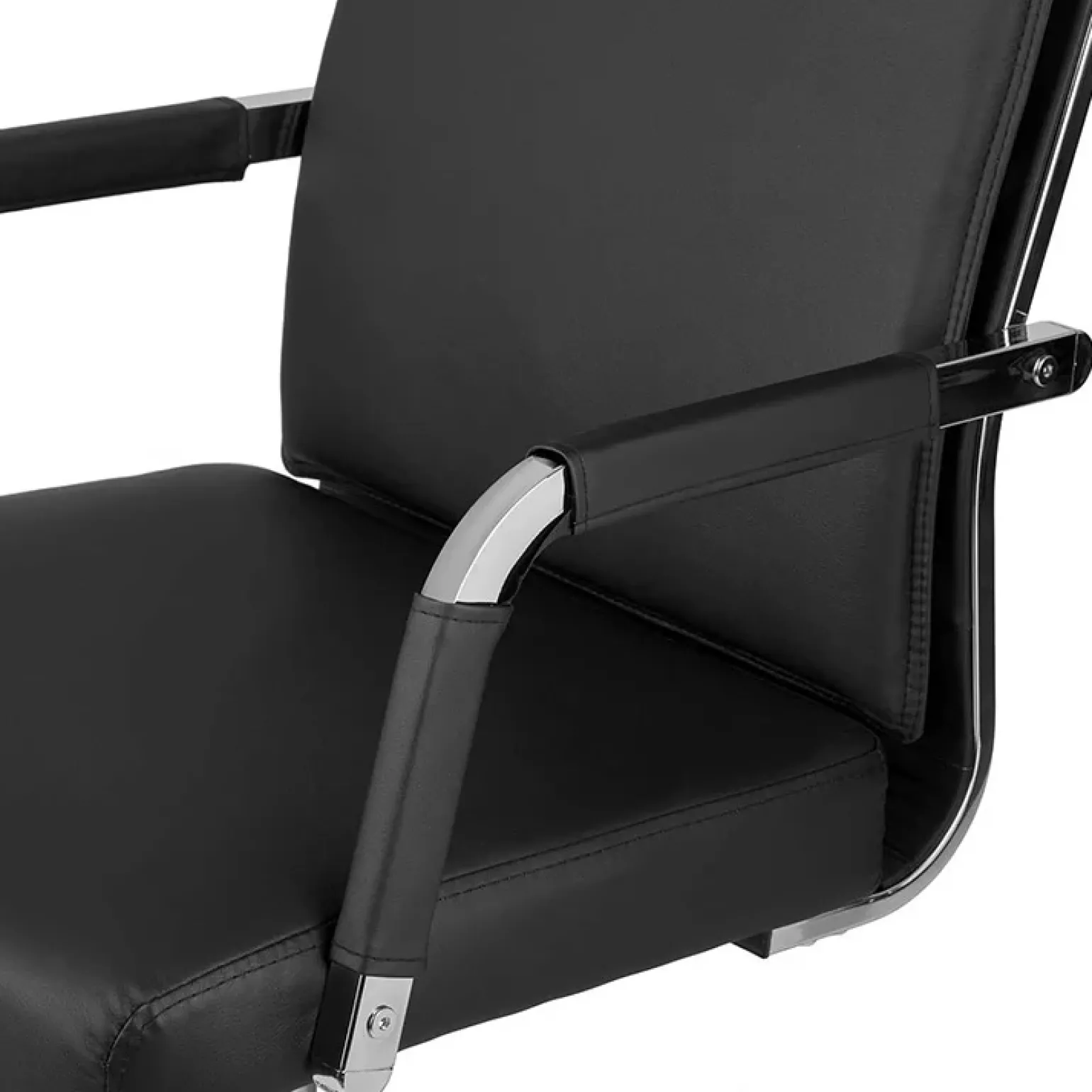 Sedia da ufficio design moderno con ruote nera Workisy
