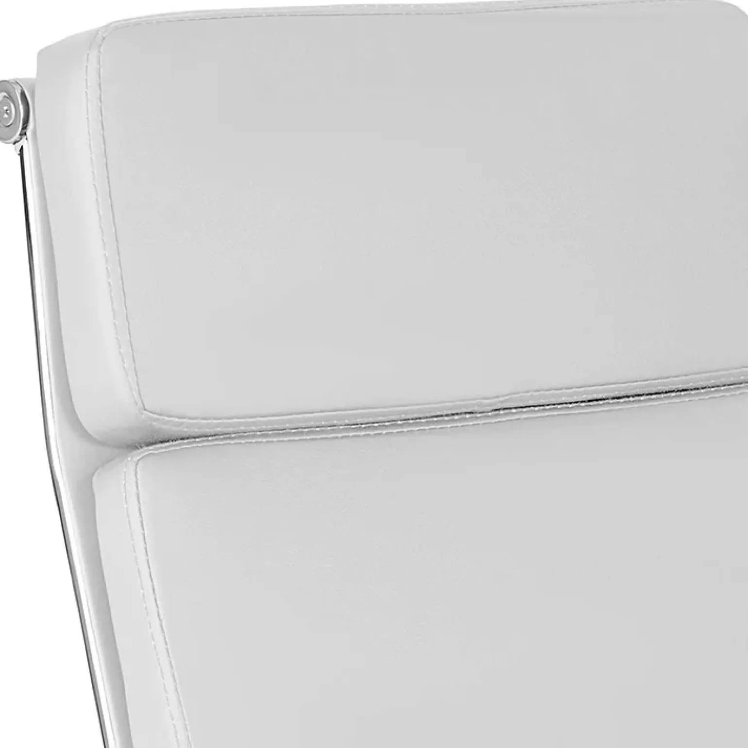 Sedia da ufficio ecopelle design moderno con ruote bianca Officepro