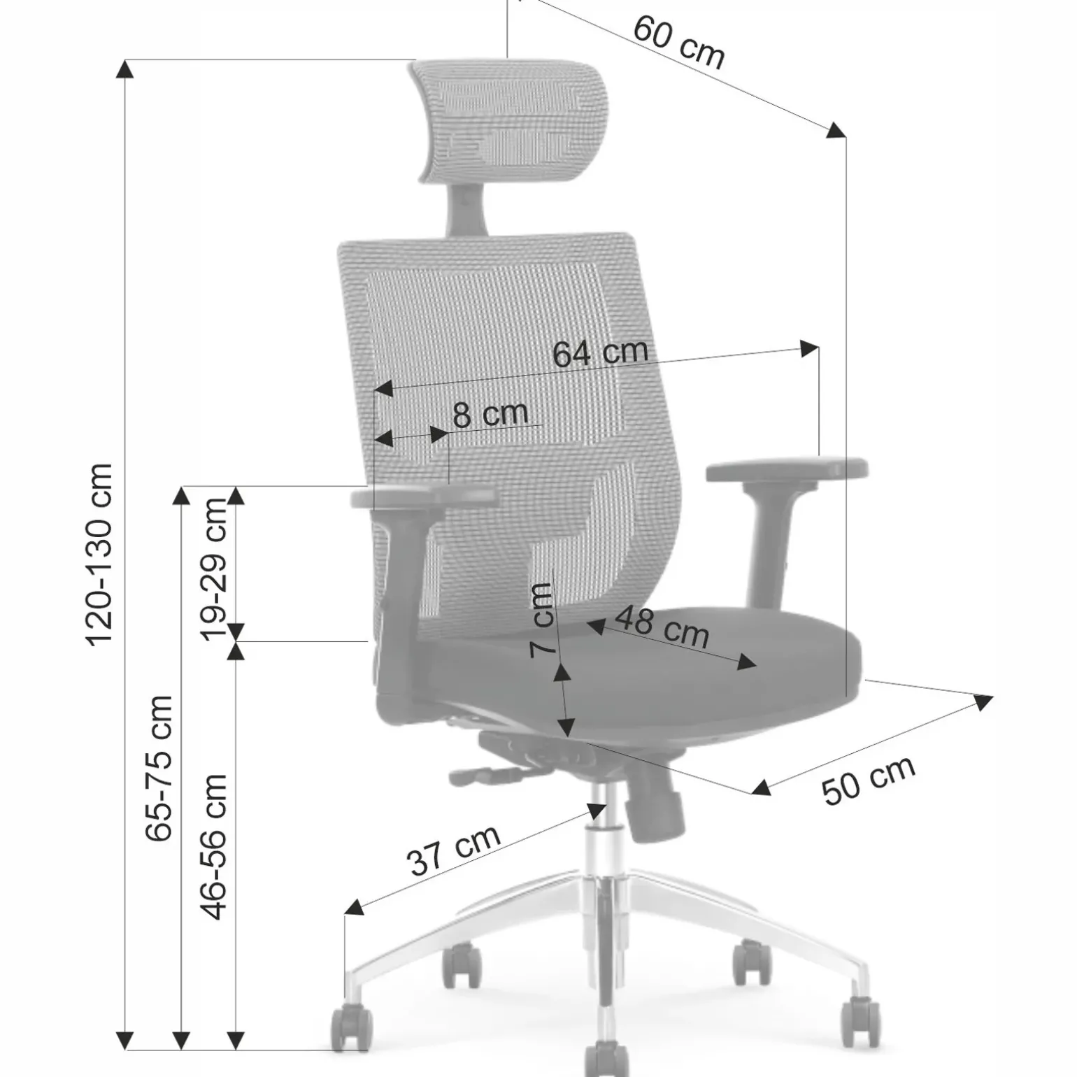 Sedia da ufficio ergonomica con ruote e braccioli regolabili tessuto grigio nero Speed