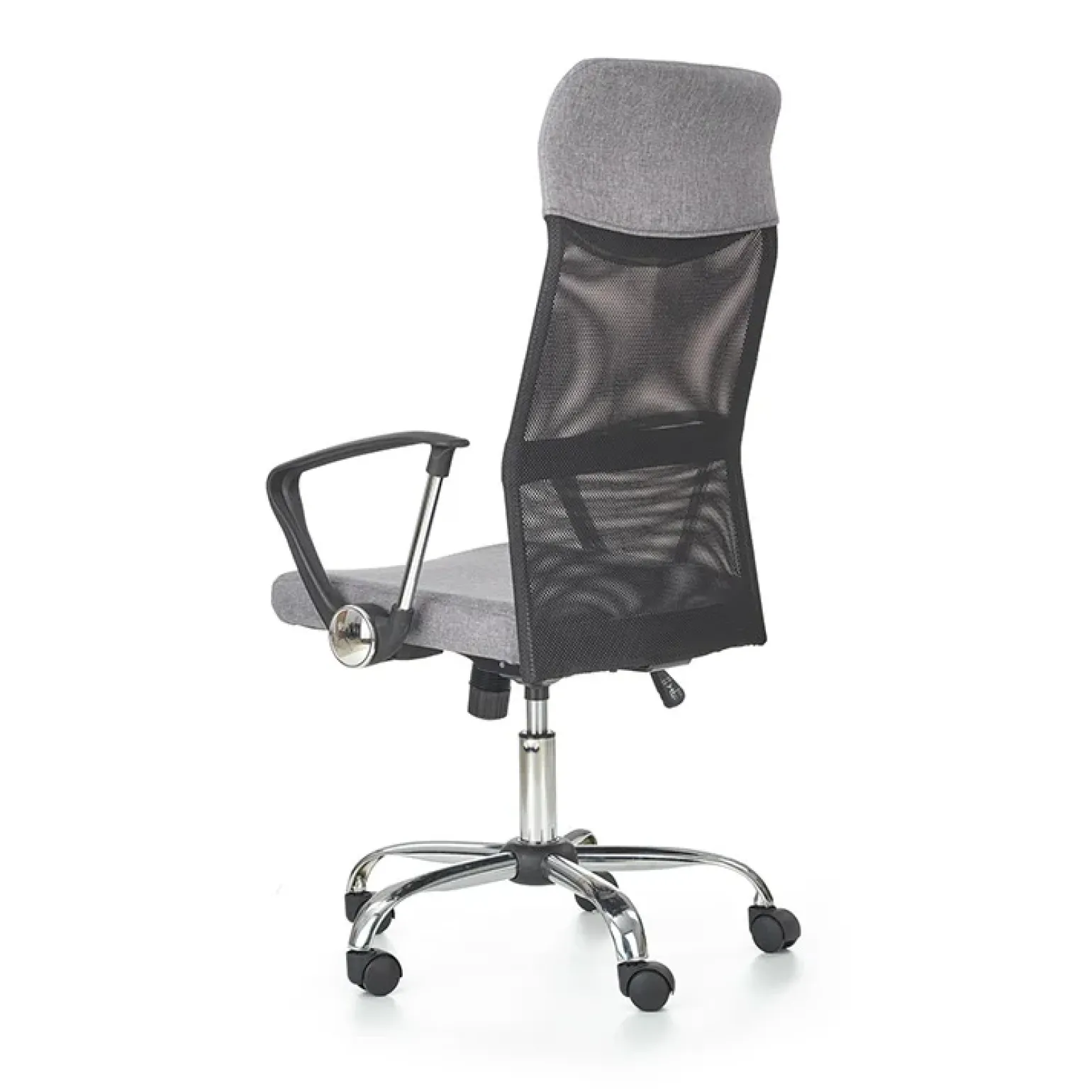 Sedia da ufficio regolabile in tessuto nero grigio Tweedy