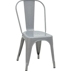 Sedia in metallo impilabile industrial saloon grigio Lix