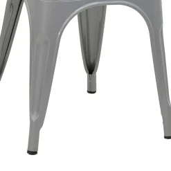 Sedia in metallo impilabile industrial saloon grigio Lix