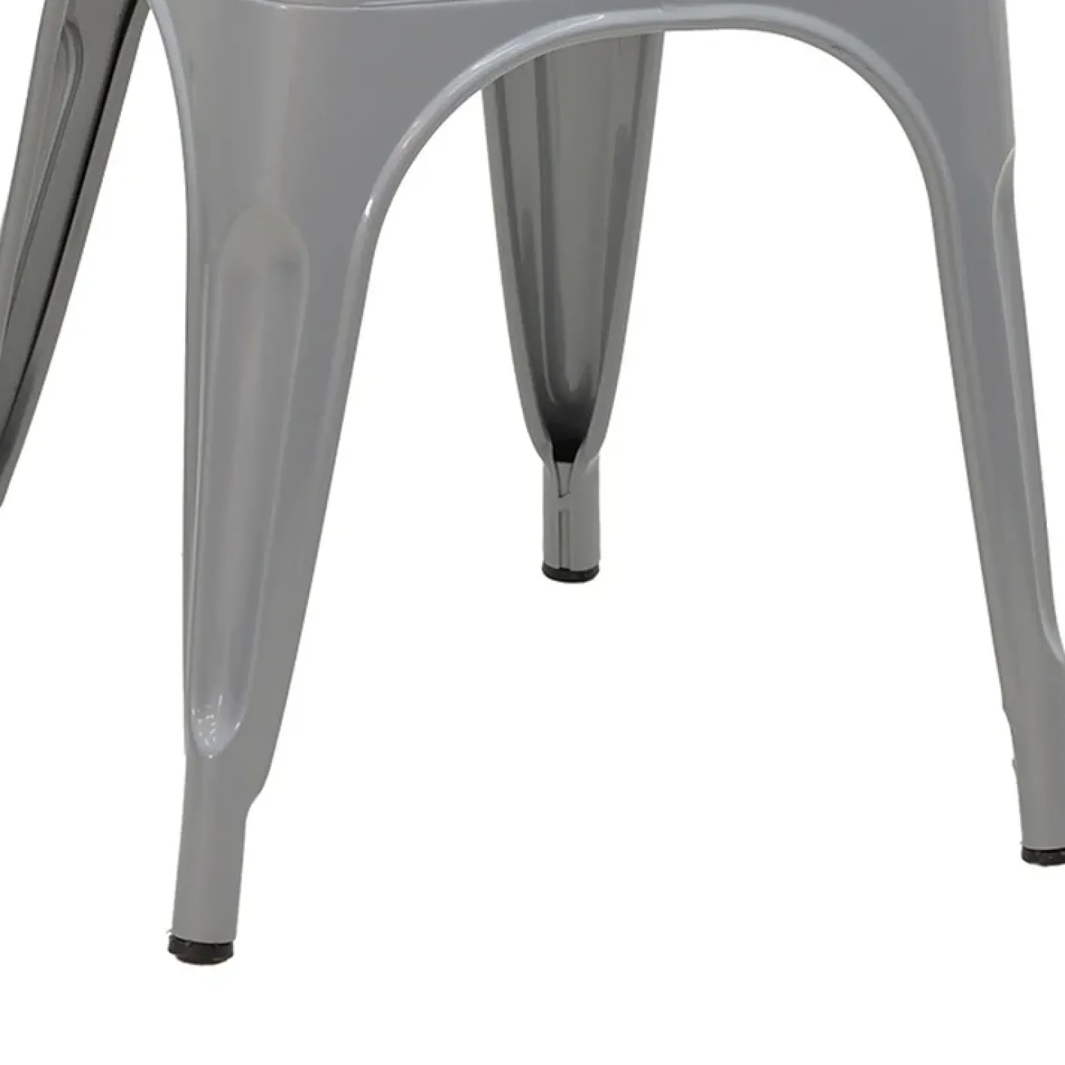 Sedia in metallo impilabile industrial saloon grigio Lix