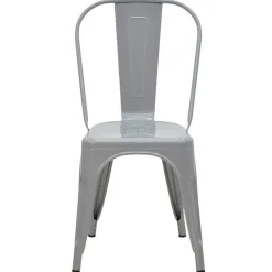 Sedia in metallo impilabile industrial saloon grigio Lix