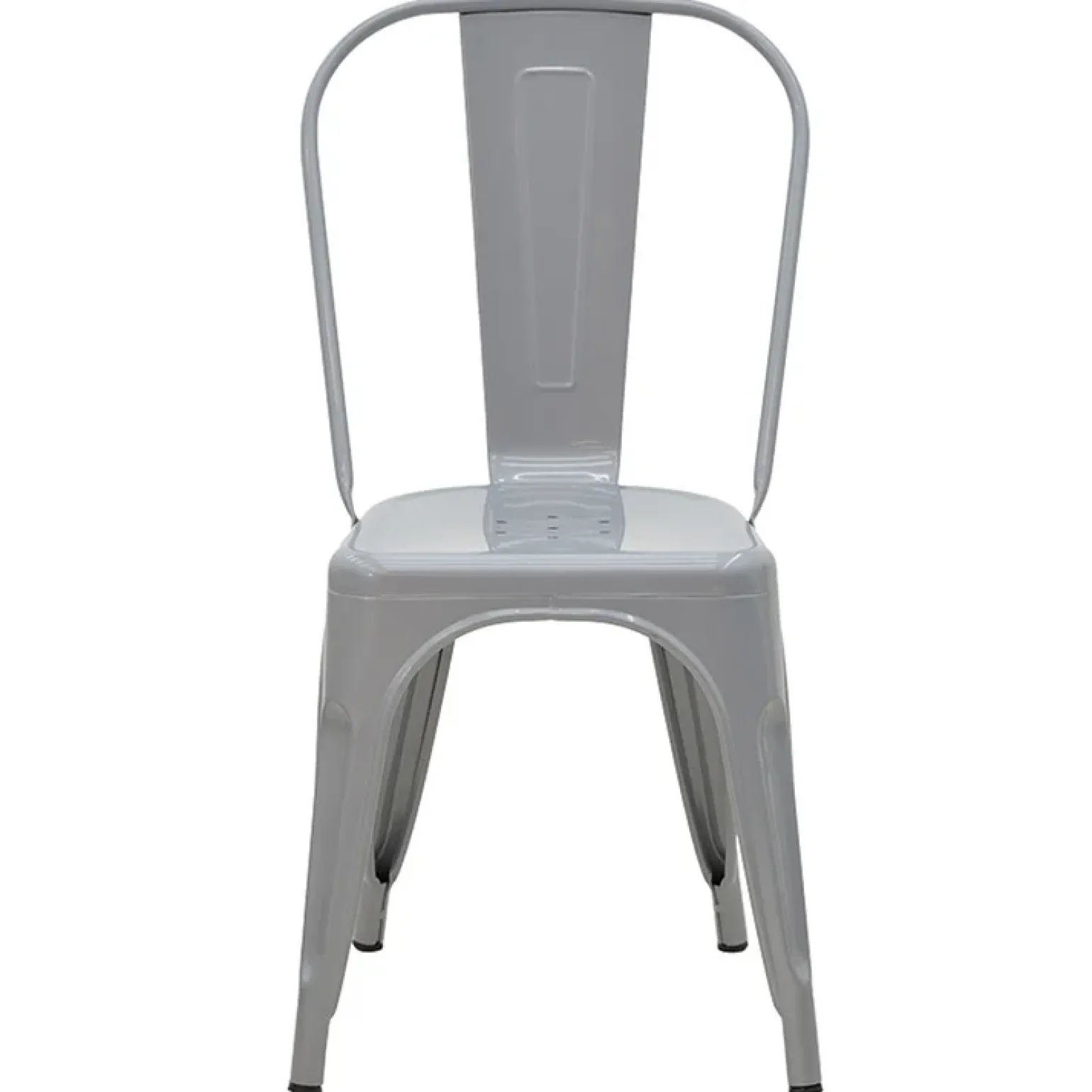 Sedia in metallo impilabile industrial saloon grigio Lix