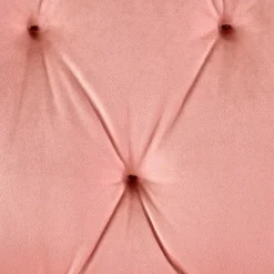 Sedia moderna con braccioli regolabile in velluto rosa Dionisia
