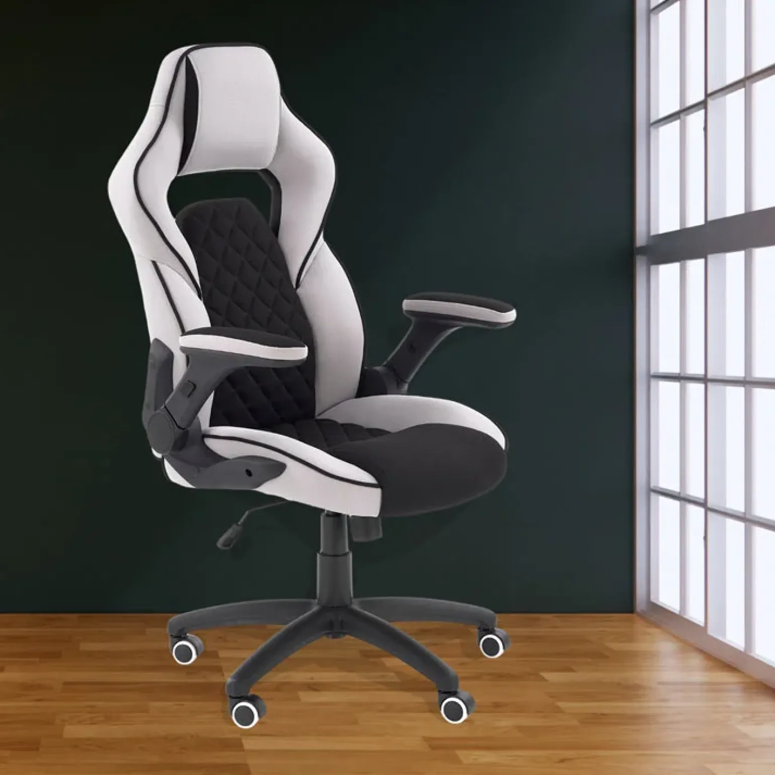 Sedia nero grigio gaming da ufficio Dodge Gihome®