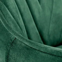 Sedia per scrivania ragazzi in velluto verde scuro Randy