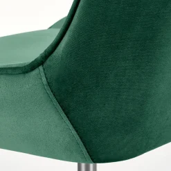Sedia per scrivania ragazzi in velluto verde scuro Randy
