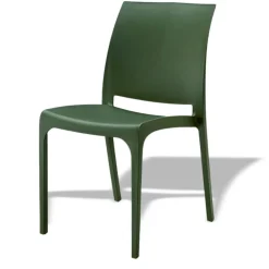 Sedia polipropilene impilabile Tape verde Gihome®