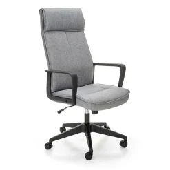 Sedia ufficio con ruote in tessuto grigio Caietana