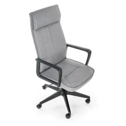 Sedia ufficio con ruote in tessuto grigio Caietana