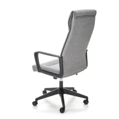 Sedia ufficio con ruote in tessuto grigio Caietana
