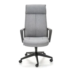 Sedia ufficio con ruote in tessuto grigio Caietana