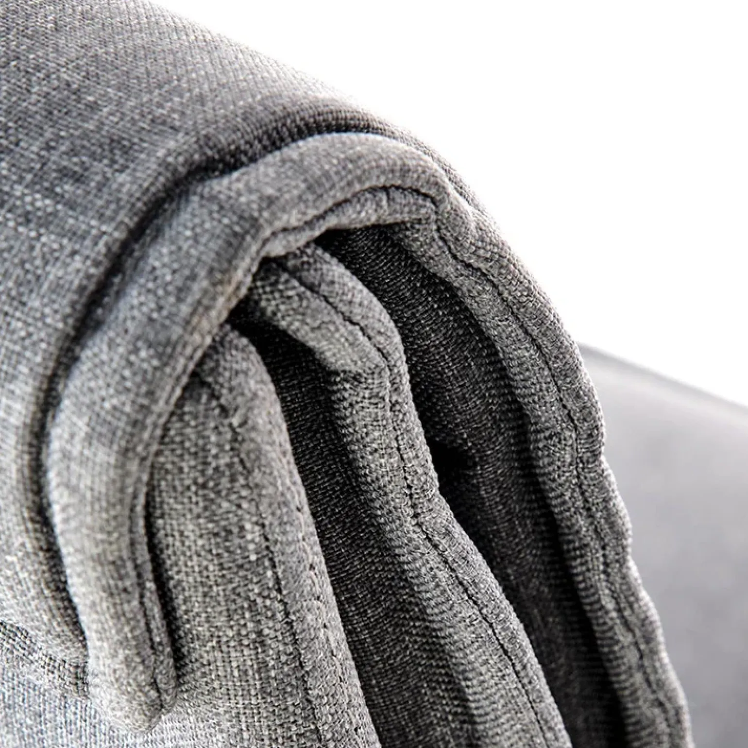 Sedia ufficio con ruote in tessuto grigio Caietana