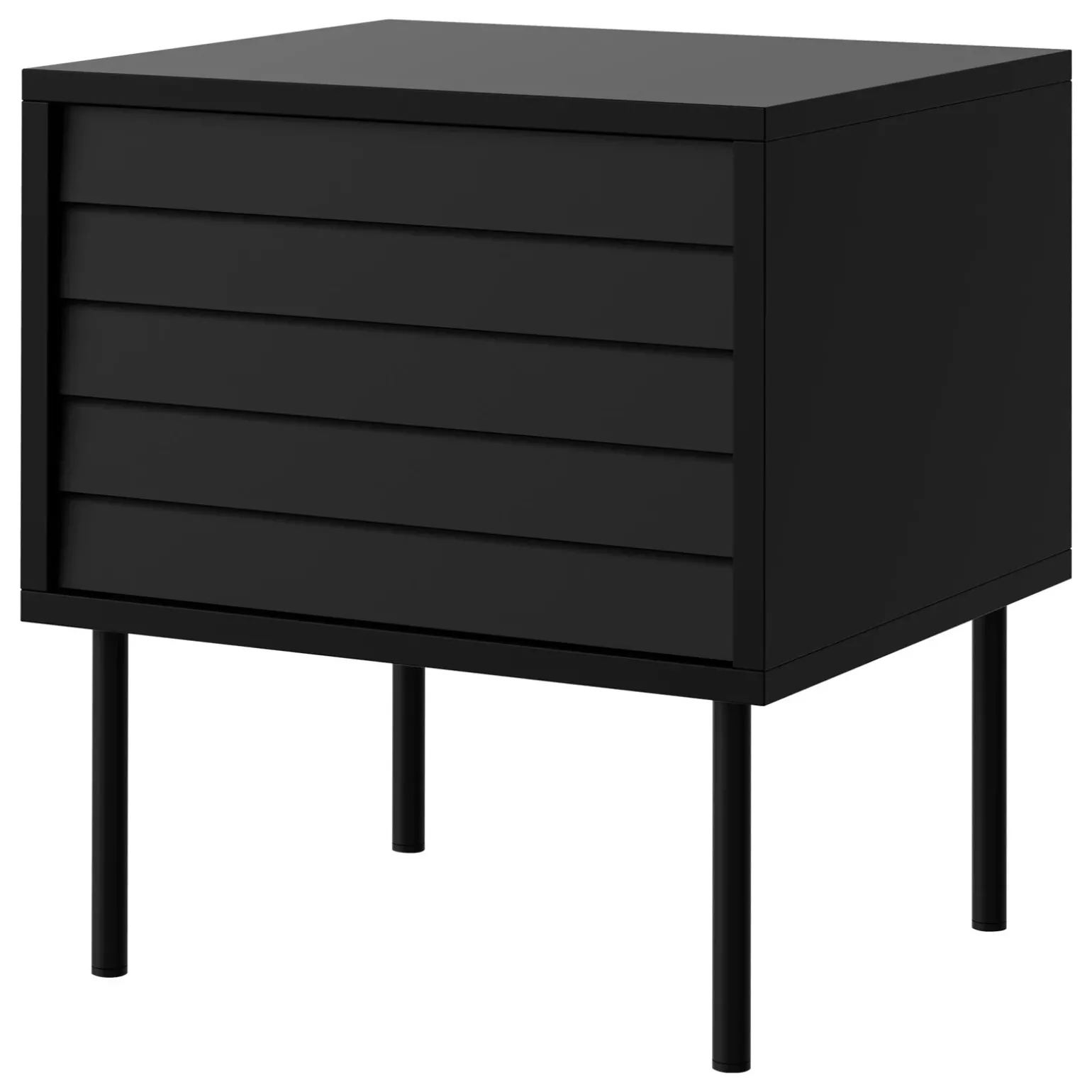 Set 2 comodini 45x51h cm 1 anta nero Wild