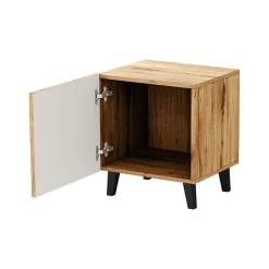 Set 2 comodini 45x52h cm moderni cannettato quercia Essence