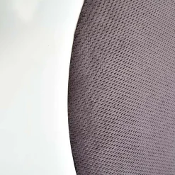 Set 2 sedie da pranzo imbottite in tessuto grigio bianco Adna