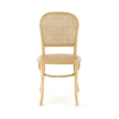 Set 2 sedie da pranzo in rattan naturale Ivory