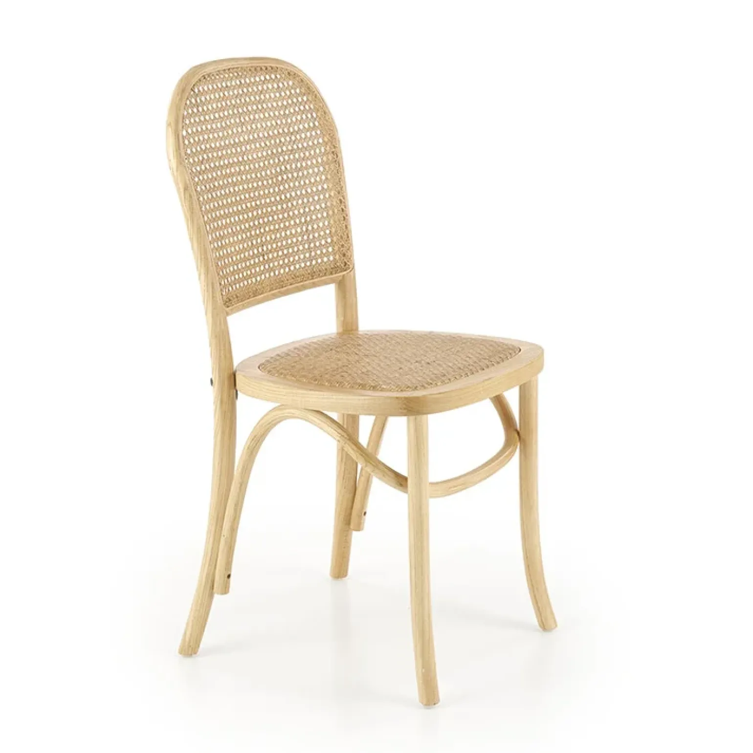 Set 2 sedie da pranzo in rattan naturale Ivory
