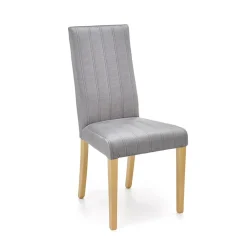 Set 2 sedie da pranzo in tessuto velluto trapuntato grigio rovere chiaro Doha