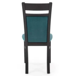 Set 2 sedie imbottite classiche in tessuto nero verde Azalea